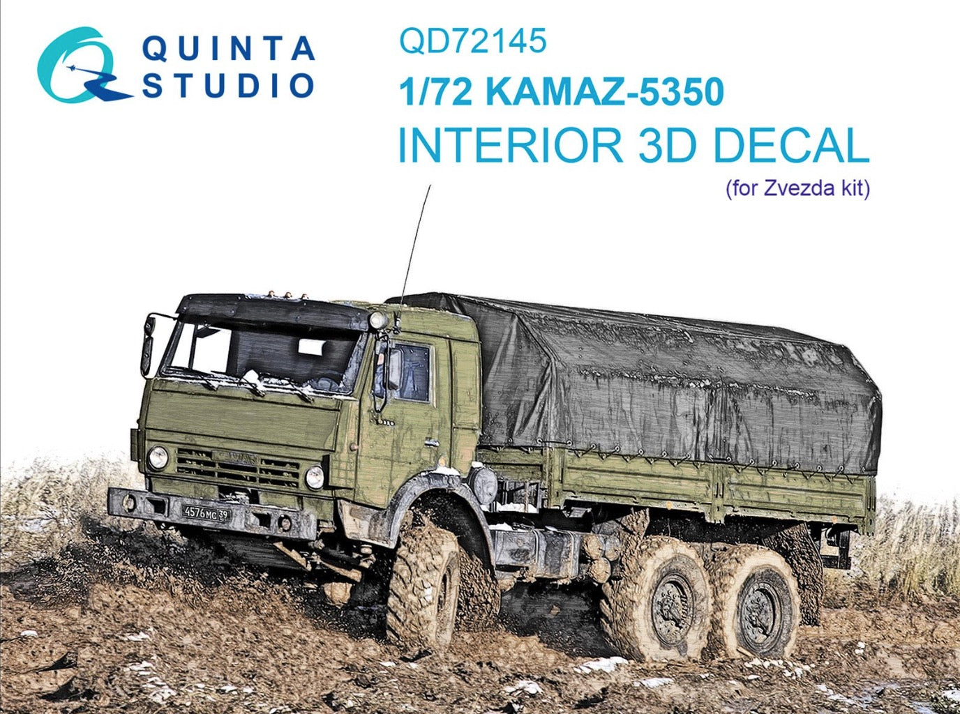 Quinta Studio QD72145 1:72 KAMAZ-5350 3D-Printed Interior Decals