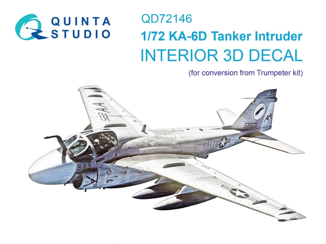 Quinta Studio QD72146 1:72 KA-6D Intruder 3D Interior Decal