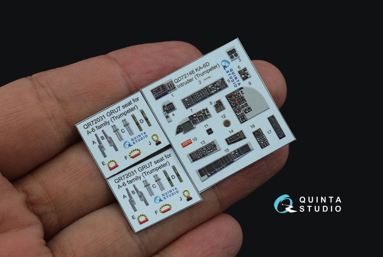 Quinta Studio QD72146 1:72 KA-6D Intruder 3D Interior Decal