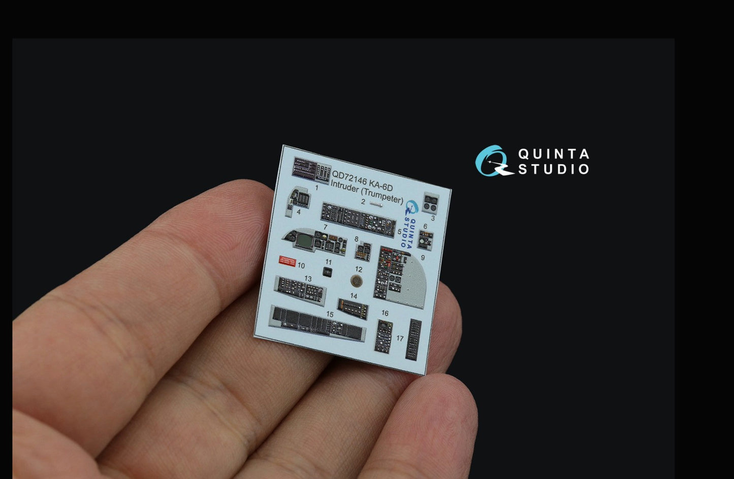 Quinta Studio QD72146 1:72 KA-6D Intruder 3D Interior Decal