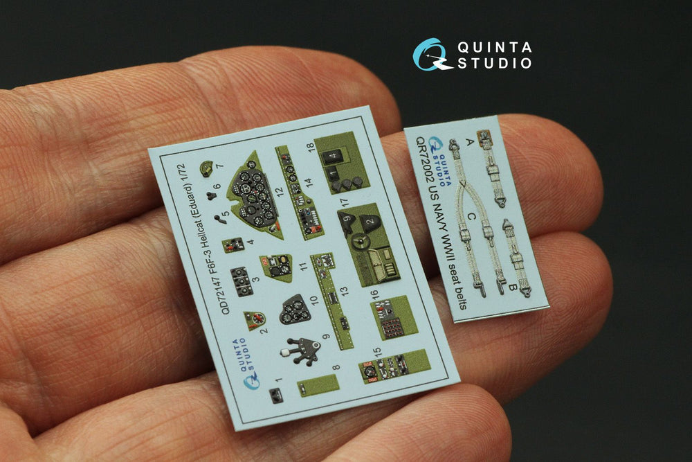 Quinta Studio QD72147 1:72 F6F-3 Hellcat 3D Interior Decal