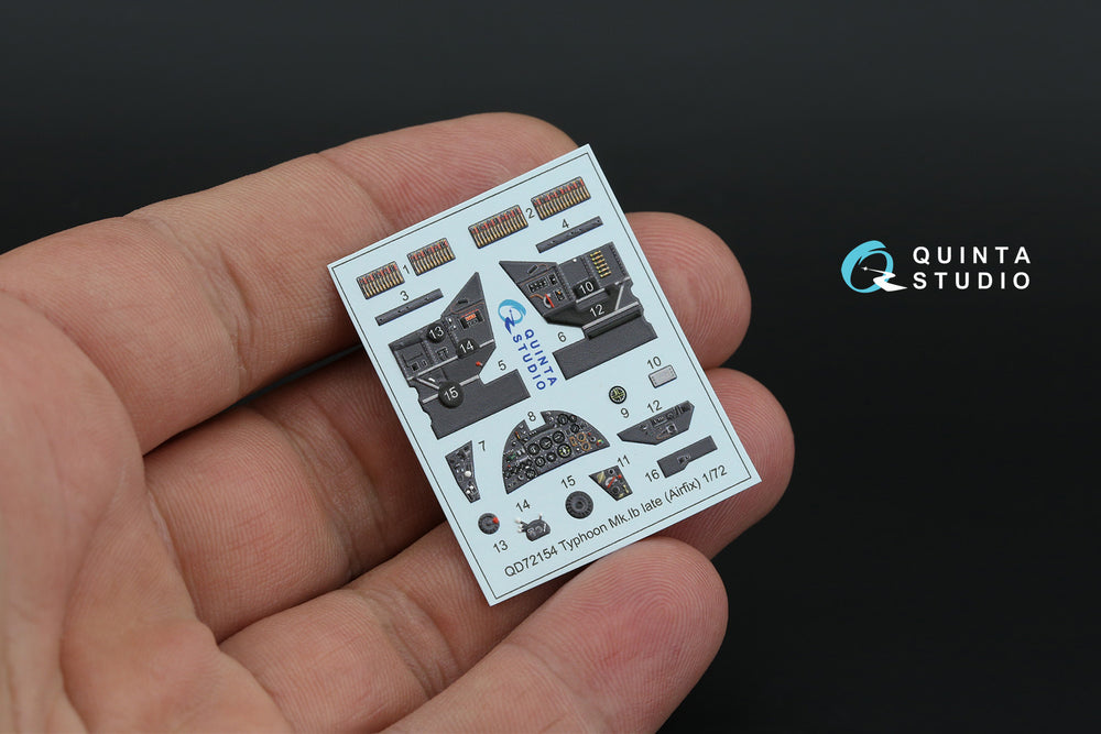 Quinta Studio QD72154 1:72 Typhoon Mk.IB Late 3D Interior Decal