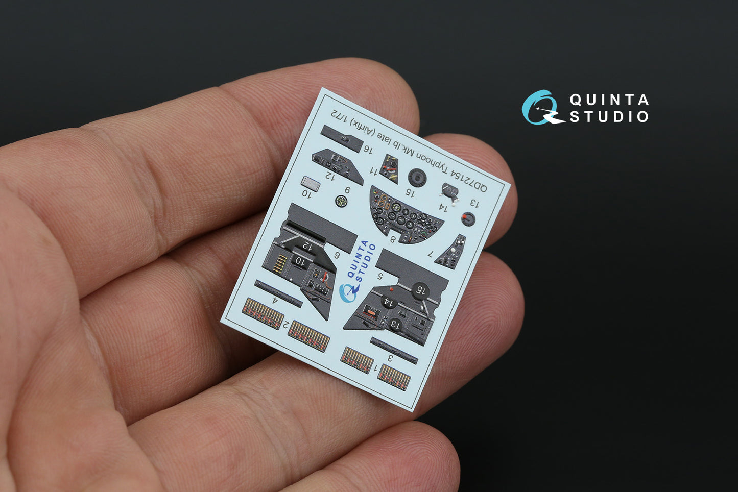 Quinta Studio QD72154 1:72 Typhoon Mk.IB Late 3D Interior Decal