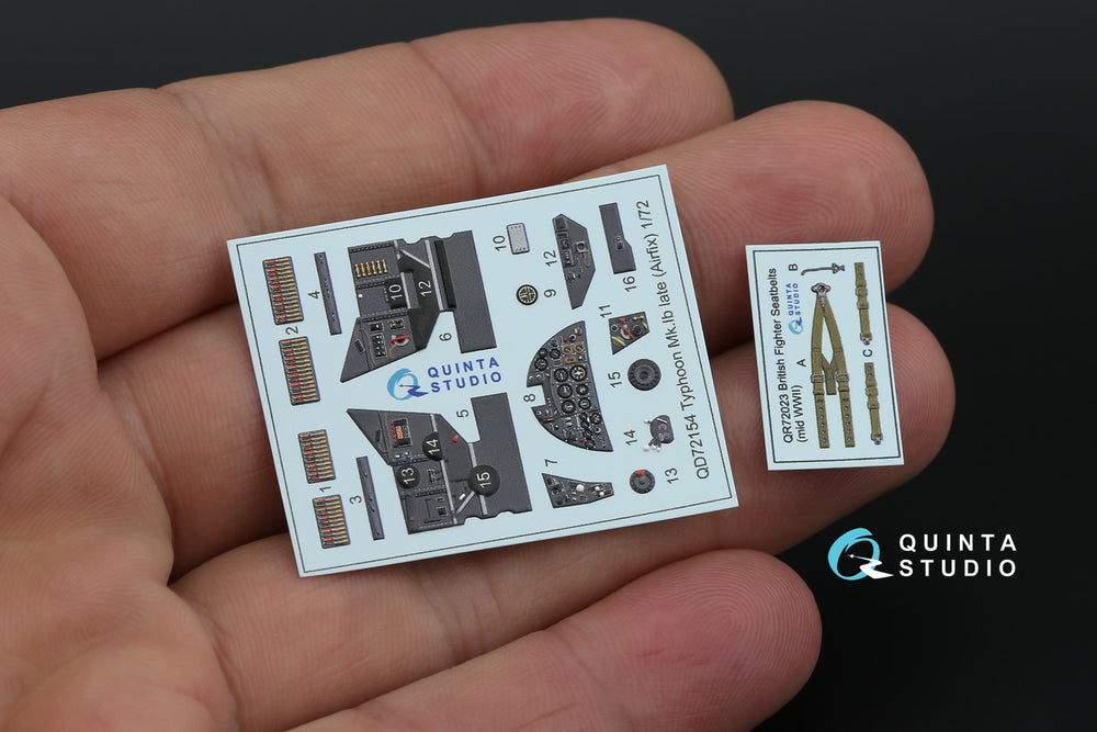 Quinta Studio QD72154 1:72 Typhoon Mk.IB Late 3D Interior Decal
