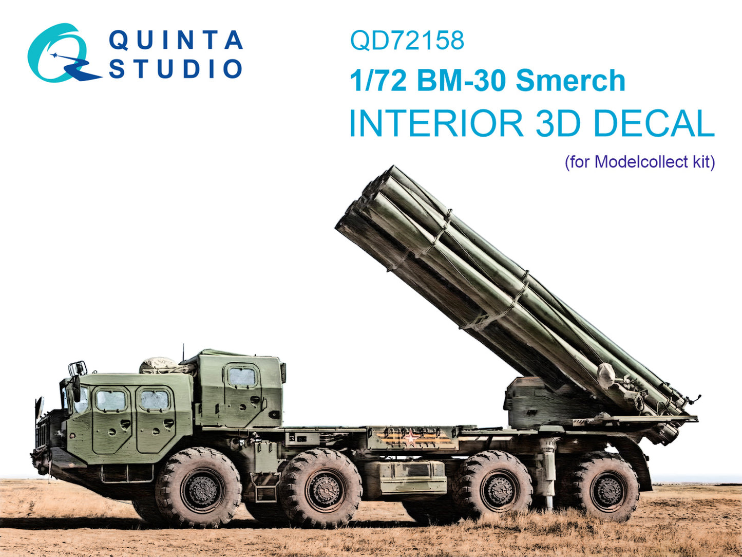 Quinta Studio QD72158 1:72 BM-30 Smerch 3D-Printed Interior Decals