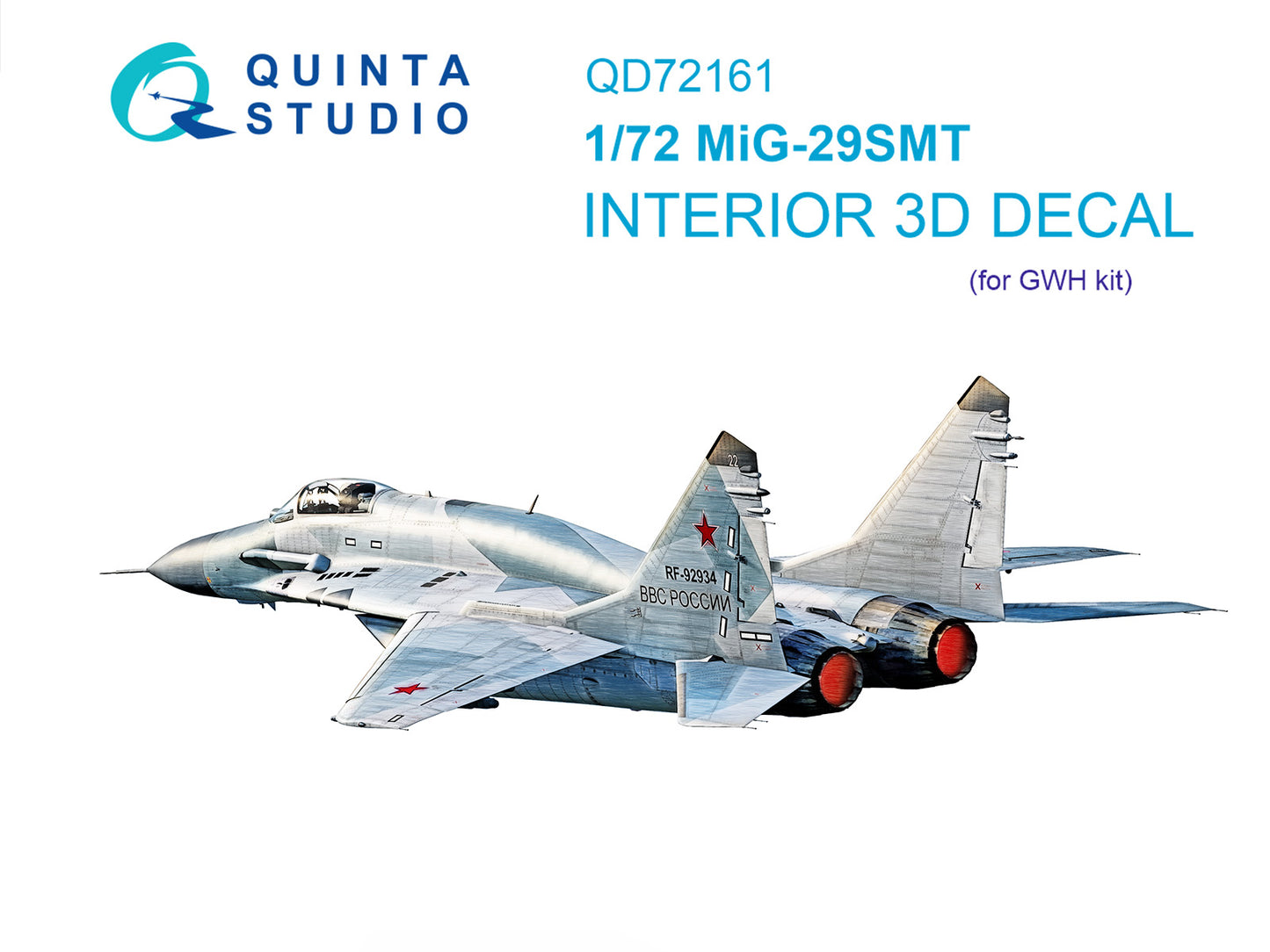 Quinta Studio QD72161 1:72 MiG-29SMT 3D Interior Decal