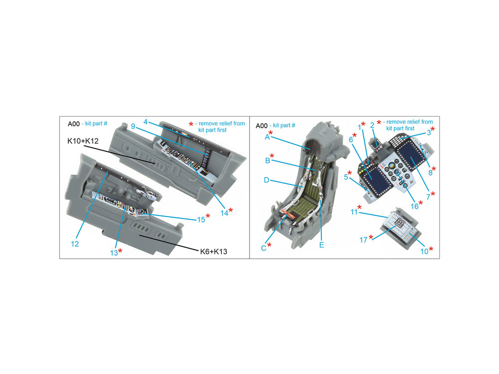Quinta Studio QD72161 1:72 MiG-29SMT 3D Interior Decal