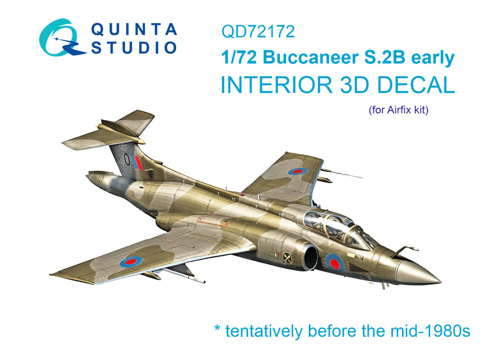 Quinta Studio QD72172 1:72 Buccaneer S.2B Early 3D Interior Decal