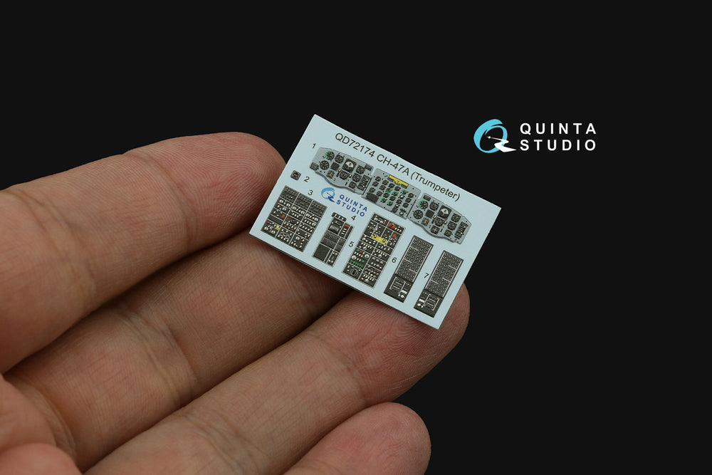 Quinta Studio QD72174 1:72 CH-47A Chinook 3D Interior Decal