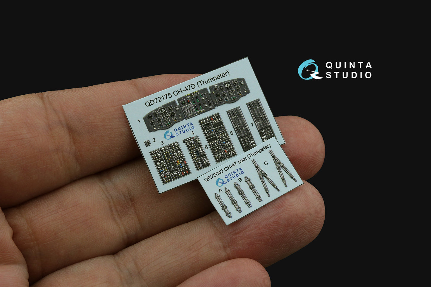 Quinta Studio QD72175 1:72 CH-47D Chinook 3D Interior Decal
