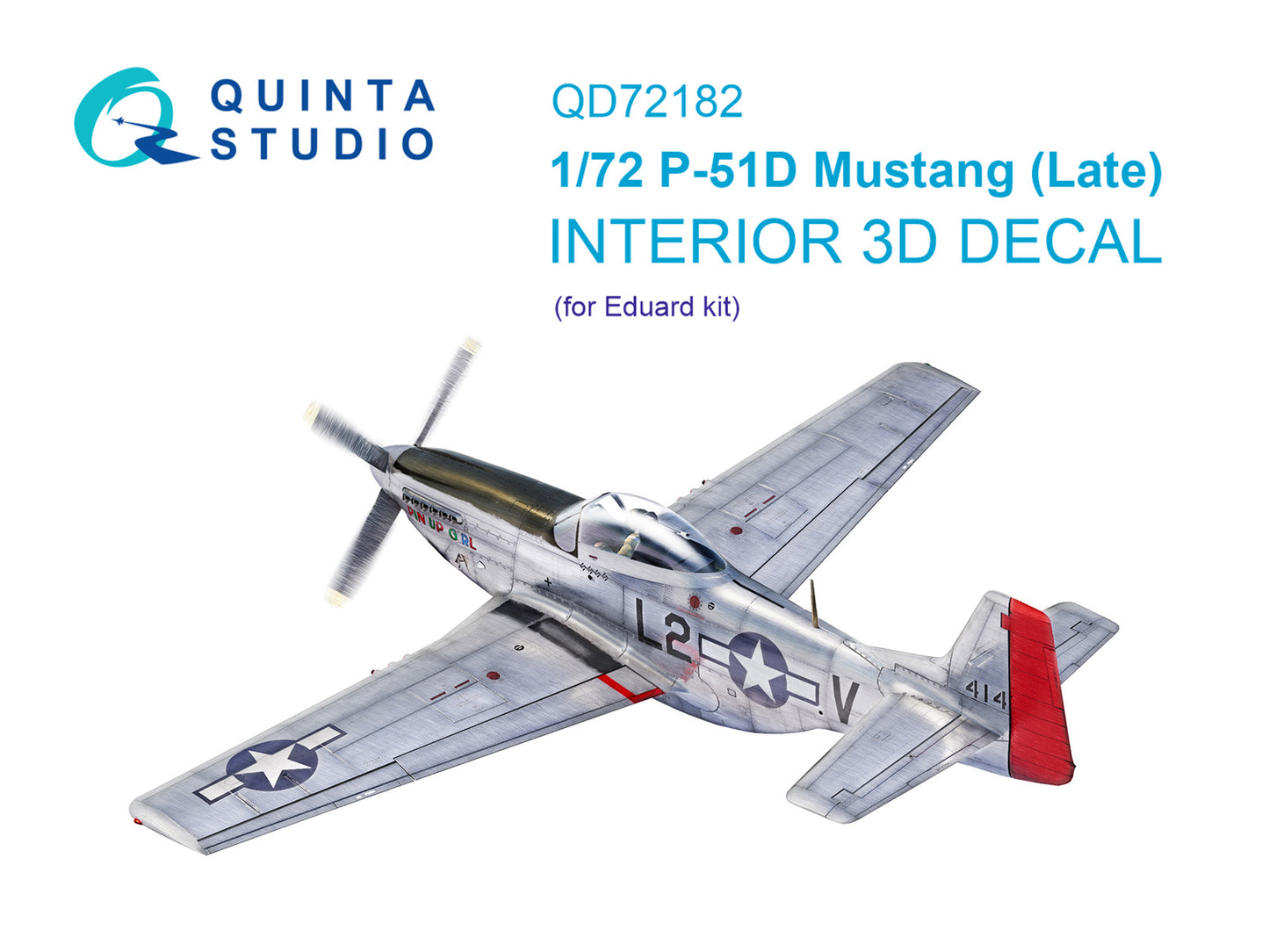 Quinta Studio QD72182 1:72 P-51D Mustang Late 3D Interior Decal