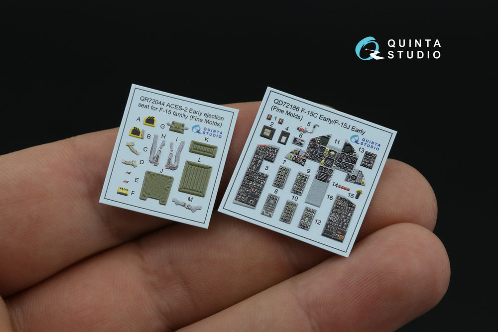 Quinta Studio QD72186 1:72 F-15C/J Eagle Early 3D Interior Decal