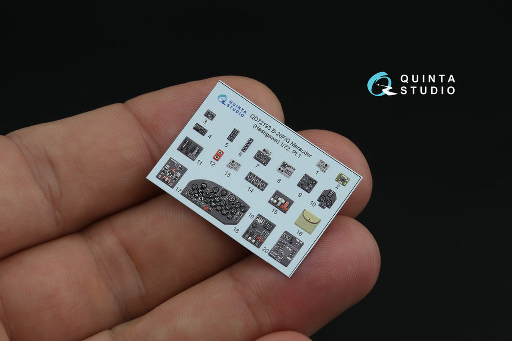 Quinta Studio QD72193 1:72 B-26F/G Marauder 3D Interior Decal