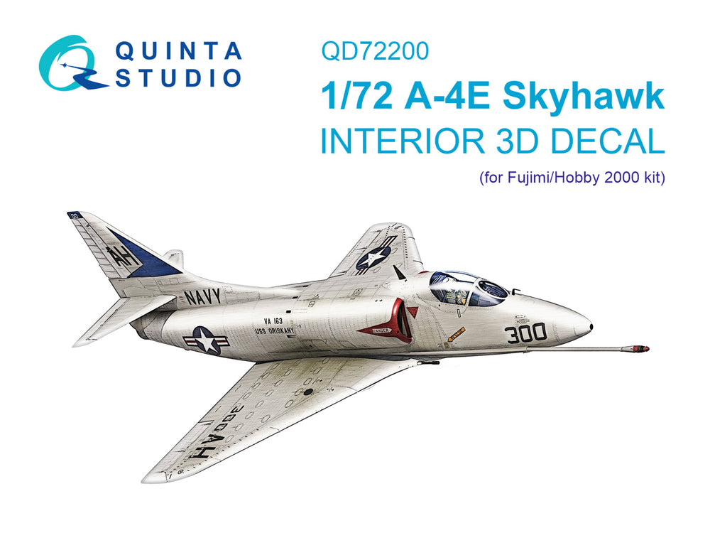 Quinta Studio QD72200 1:72 A-4E Skyhawk 3D Interior Decal