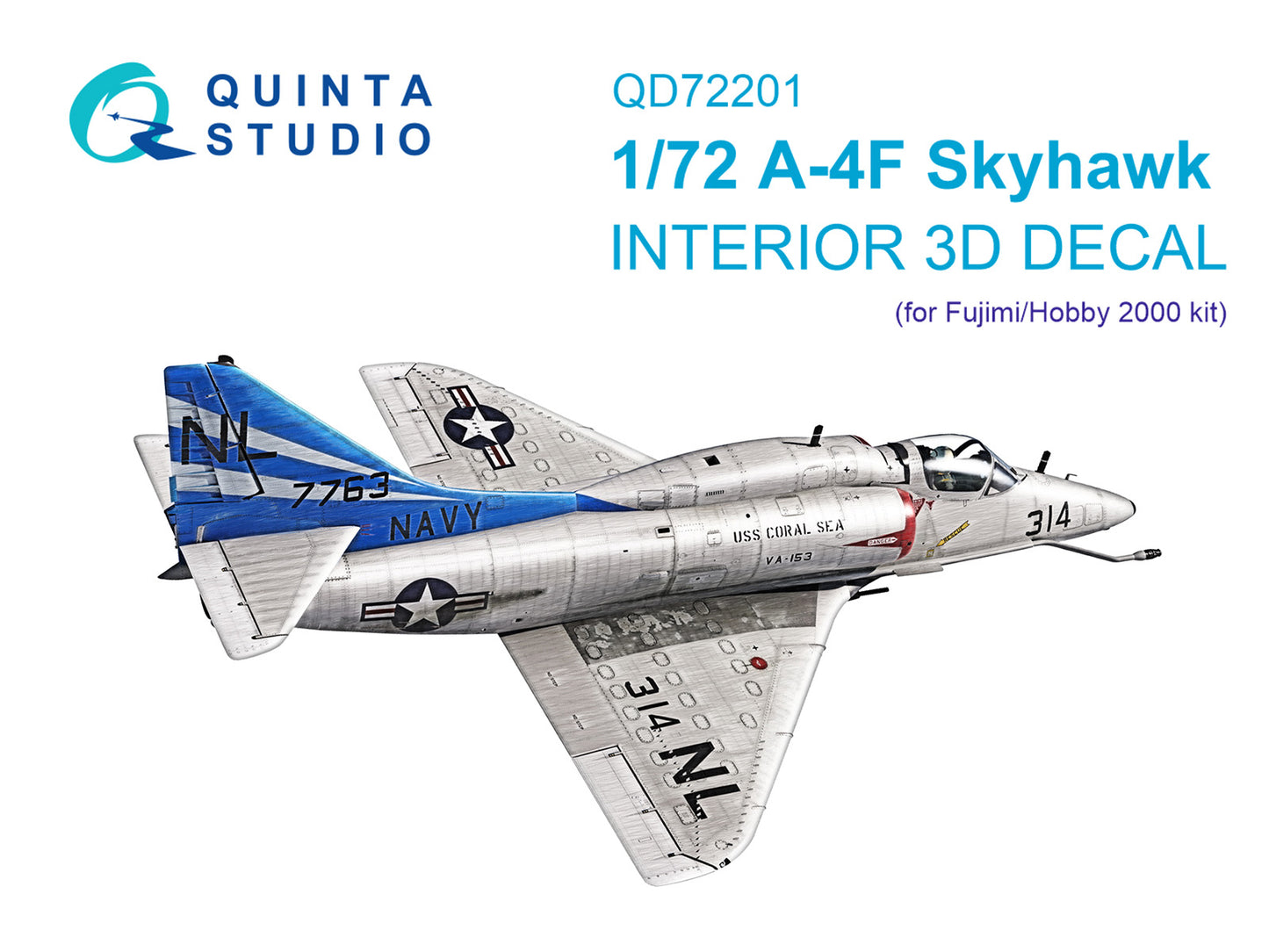 Quinta Studio QD72201 1:72 A-4F Skyhawk 3D Interior Decal