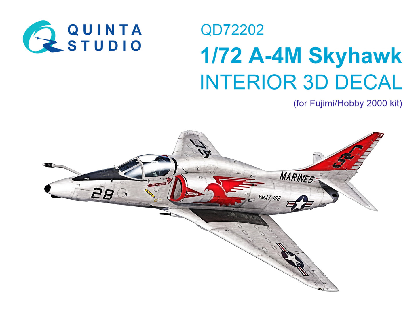 Quinta Studio QD72202 1:72 A-4M Skyhawk 3D Interior Decal