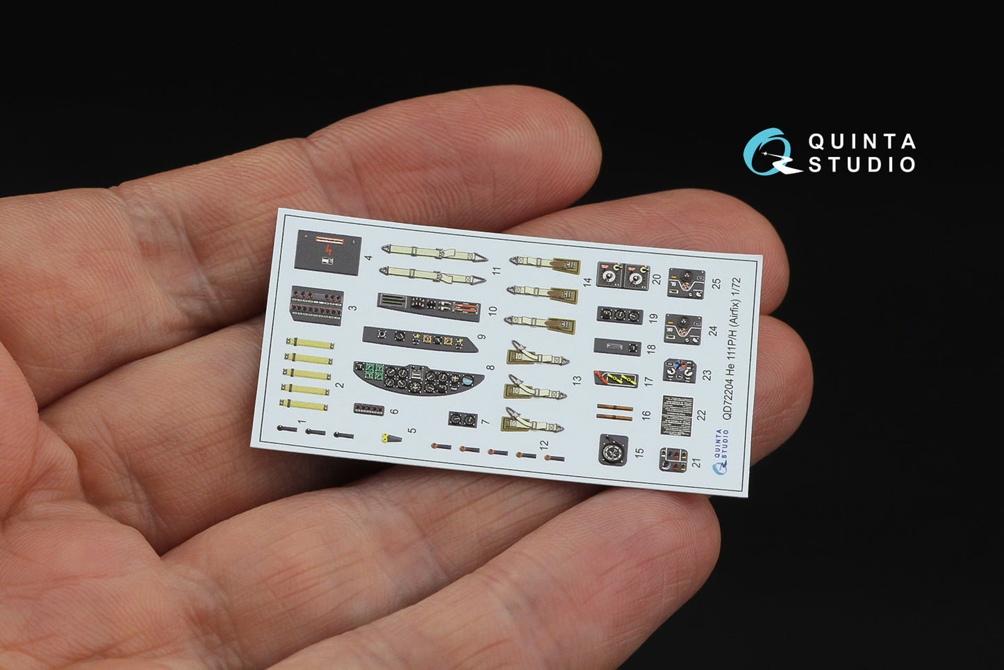Quinta Studio QD72204 1:72 He-111P/H 3D Interior Decal