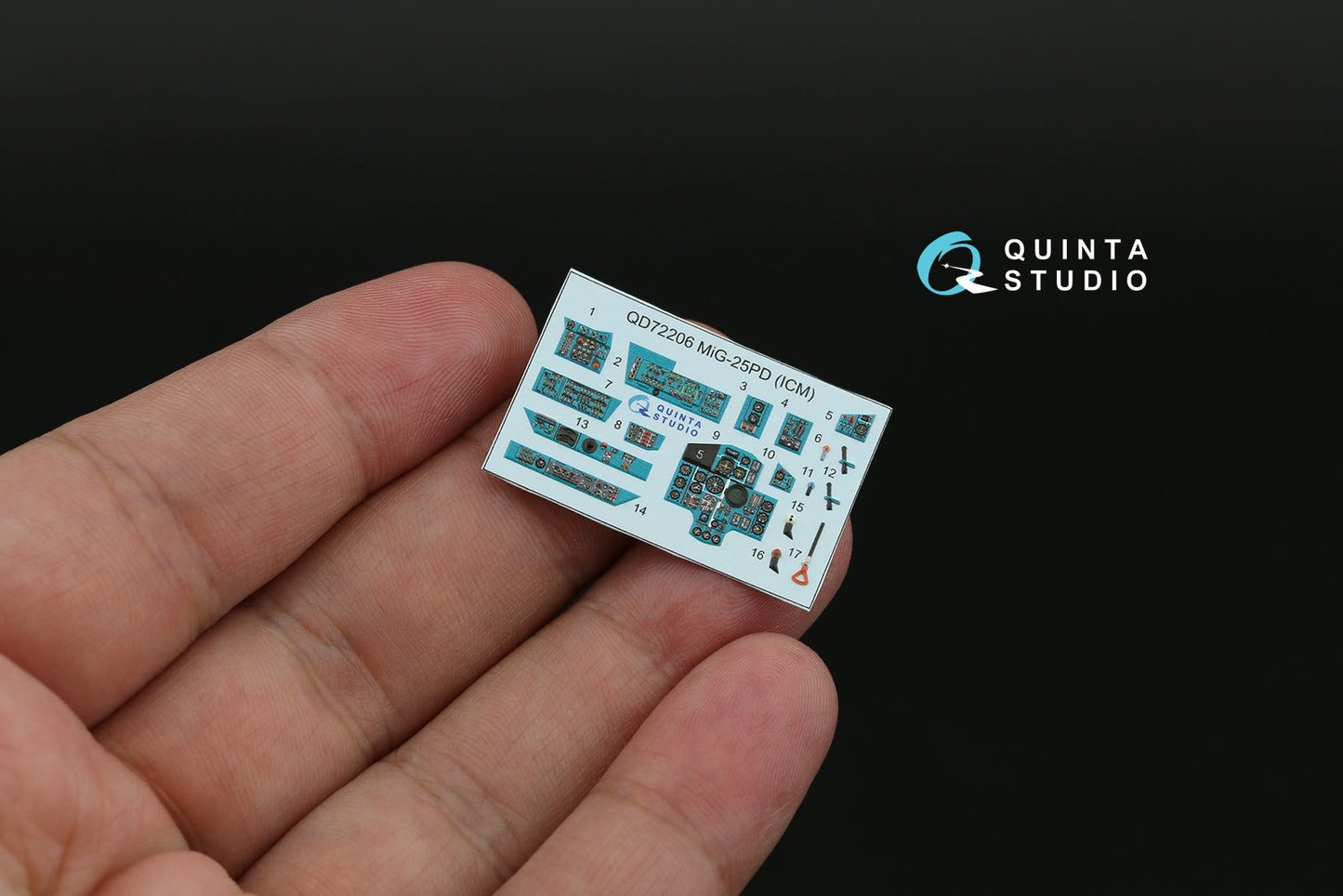 Quinta Studio QD72206 1:72 MiG-25PD 3D Interior Decal