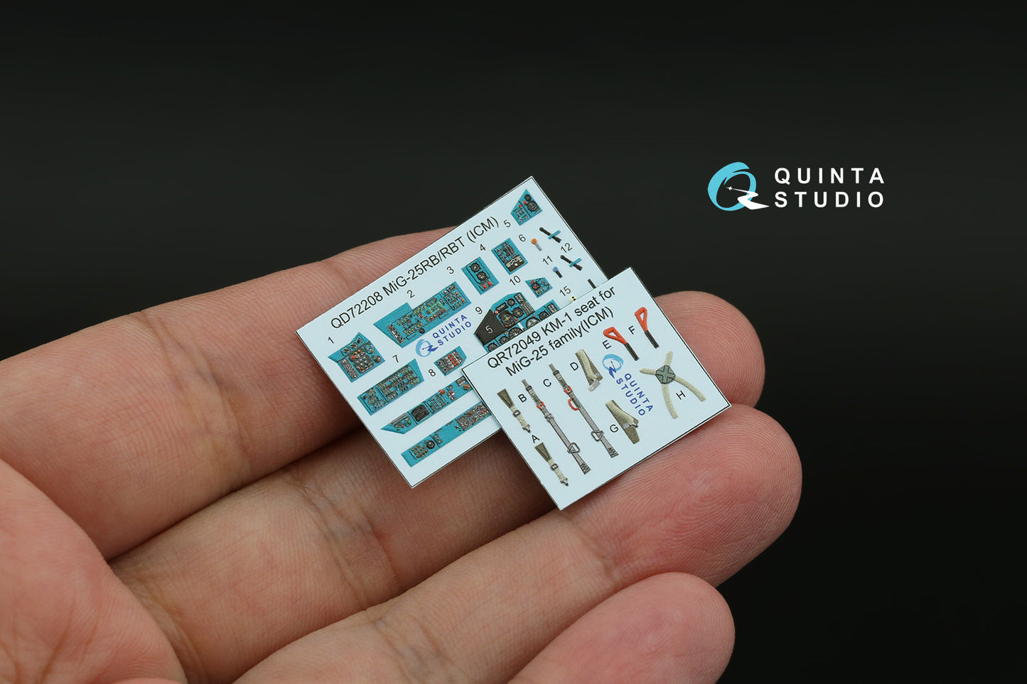Quinta Studio QD72208 1:72 MiG-25RB/RBT 3D Interior Decal