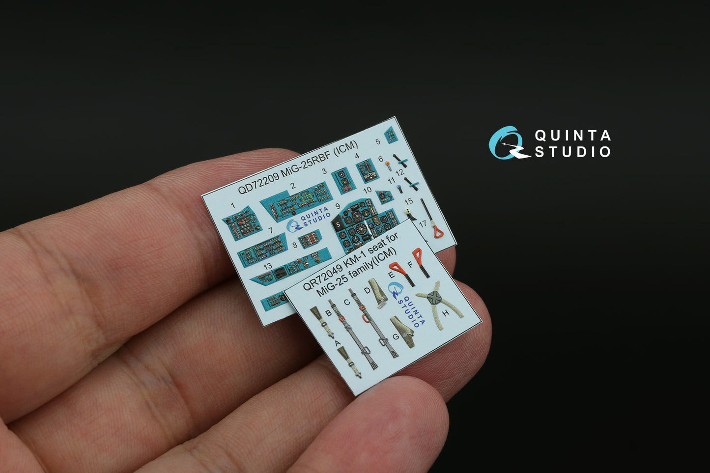 Quinta Studio QD72209 1:72 MiG-25RBF 3D Interior Decal