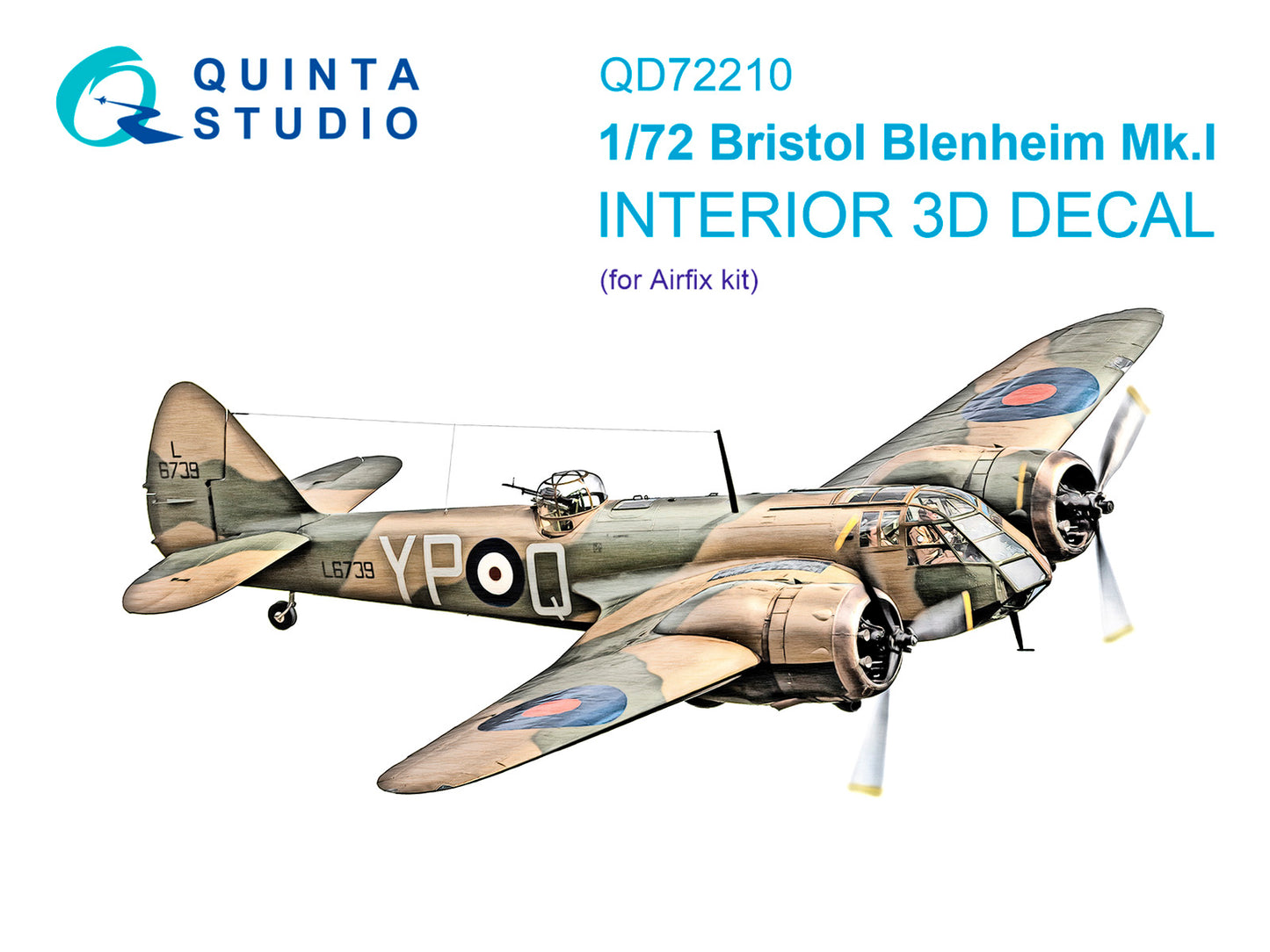Quinta Studio QD72210 1:72 Blenheim Mk.I 3D Interior Decal