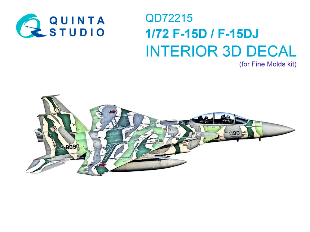 Quinta Studio QD72215 1:72 F-15D/DJ Eagle 3D Interior Decal