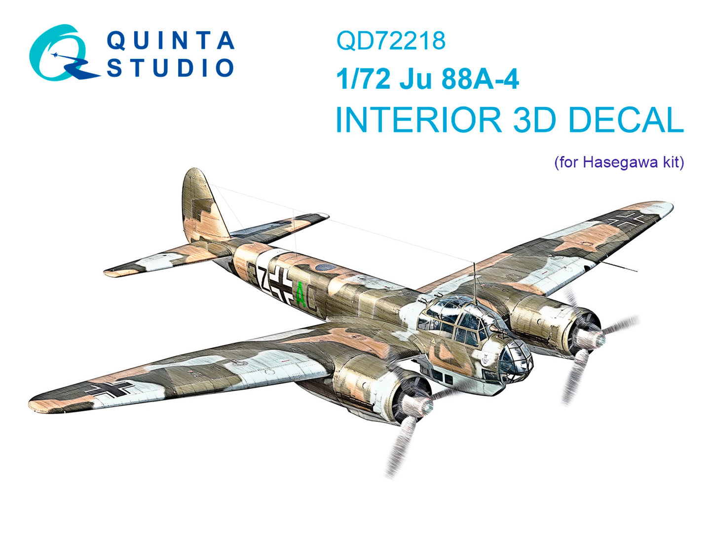 Quinta Studio QD72218 1:72 Ju-88A-4 3D Interior Decal