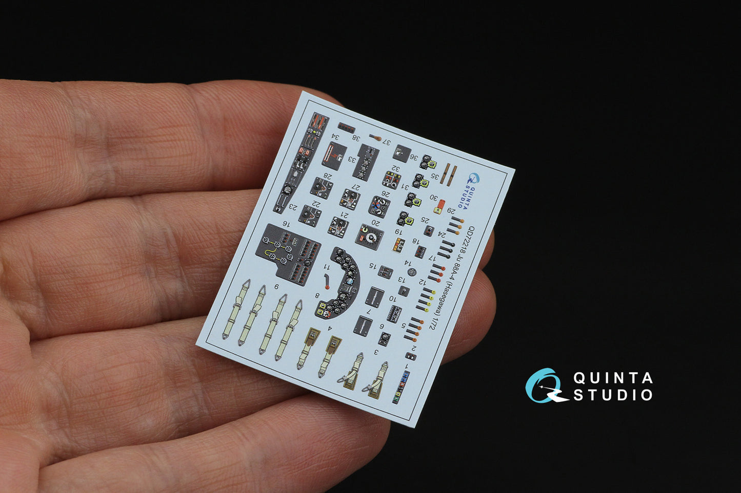 Quinta Studio QD72218 1:72 Ju-88A-4 3D Interior Decal