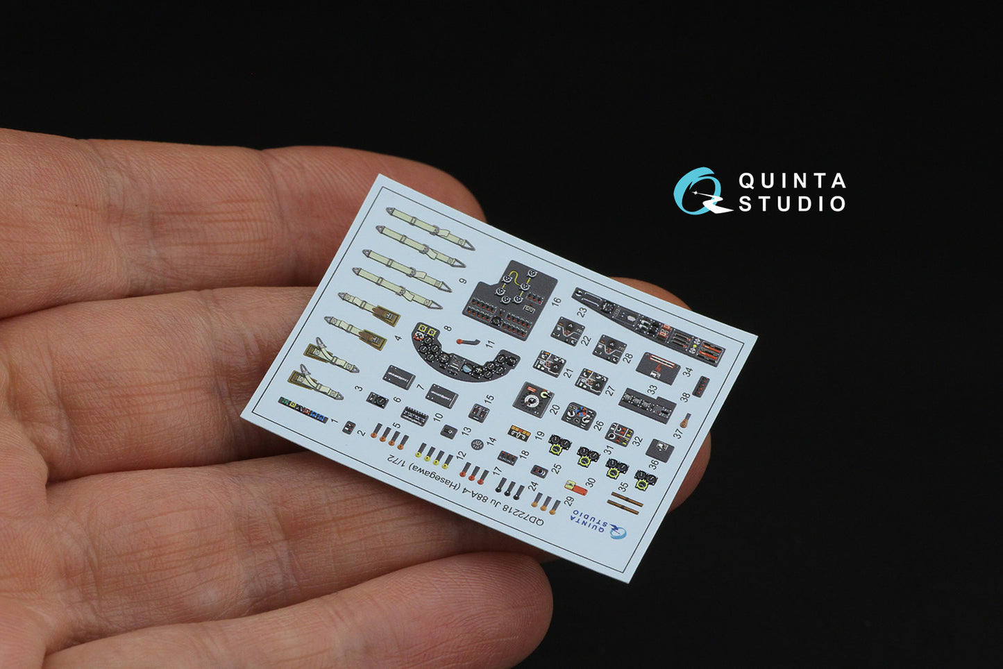 Quinta Studio QD72218 1:72 Ju-88A-4 3D Interior Decal
