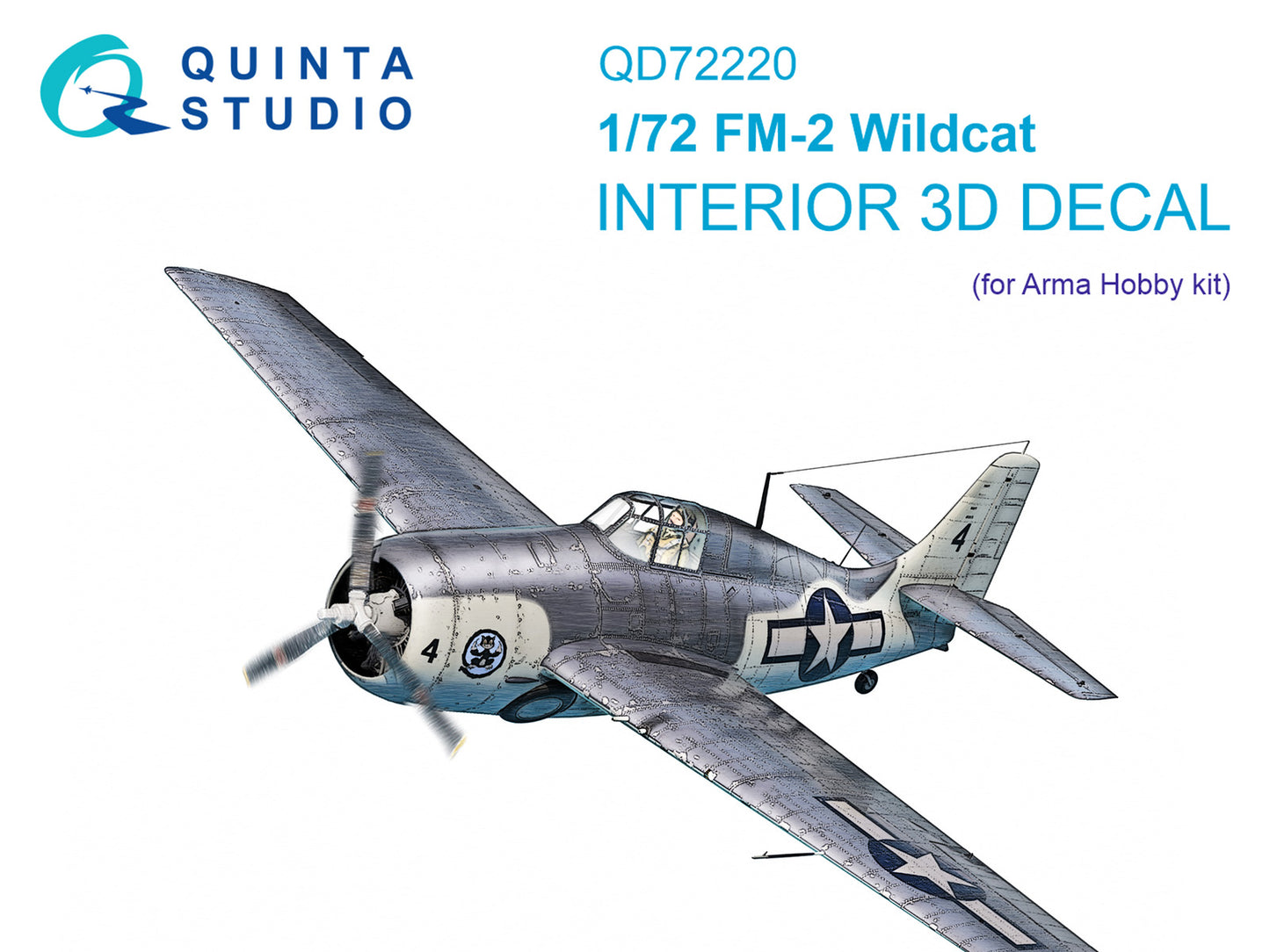 Quinta Studio QD72220 1:72 FM-2 Wildcat 3D Interior Decal