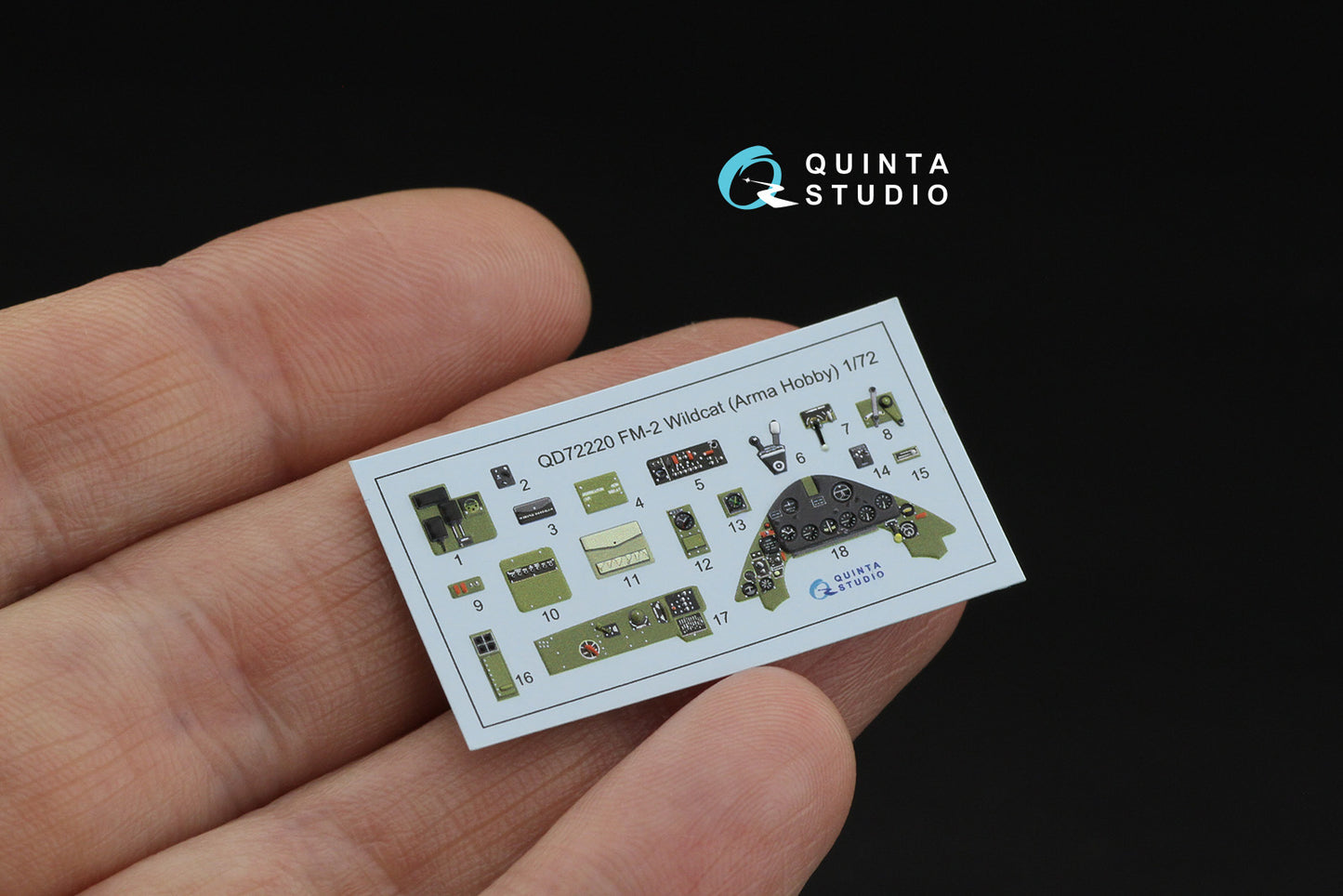 Quinta Studio QD72220 1:72 FM-2 Wildcat 3D Interior Decal