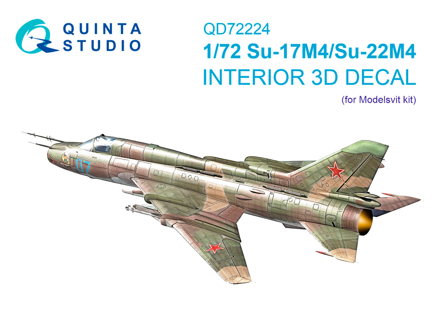 Quinta Studio QD72224 1:72 Su-17M4/Su-22M4 3D Interior Decal