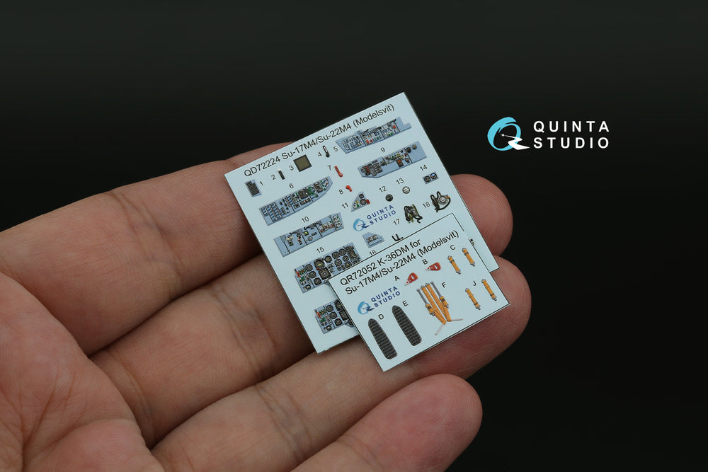 Quinta Studio QD72224 1:72 Su-17M4/Su-22M4 3D Interior Decal