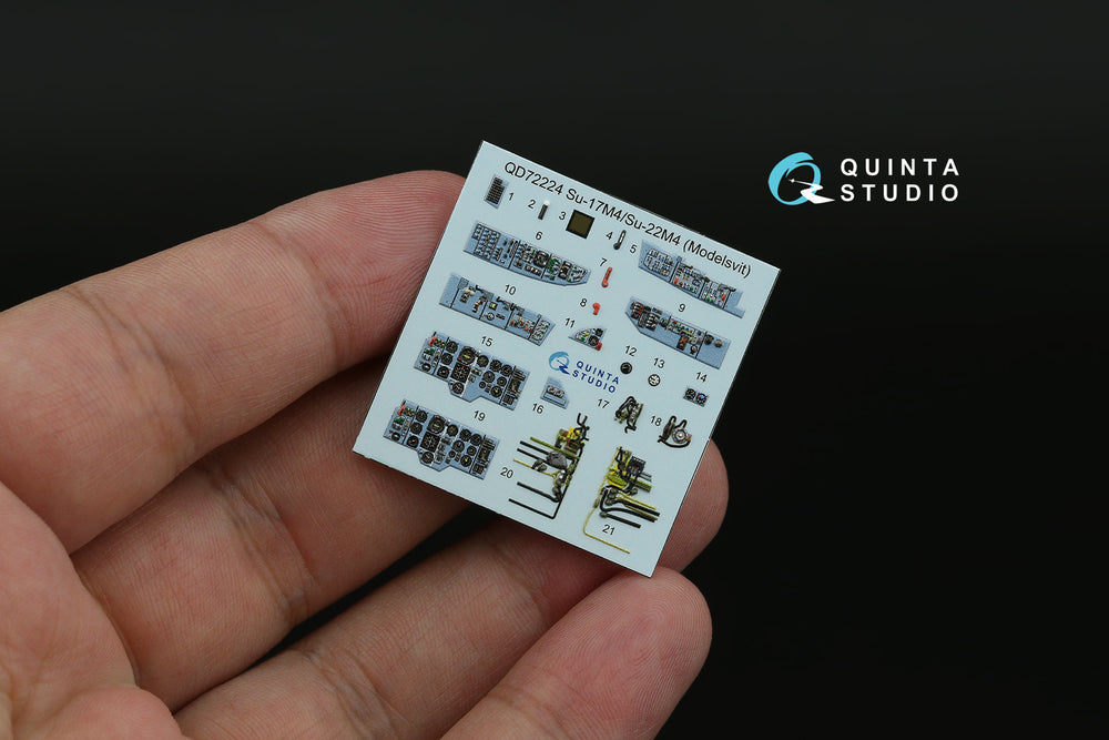Quinta Studio QD72224 1:72 Su-17M4/Su-22M4 3D Interior Decal