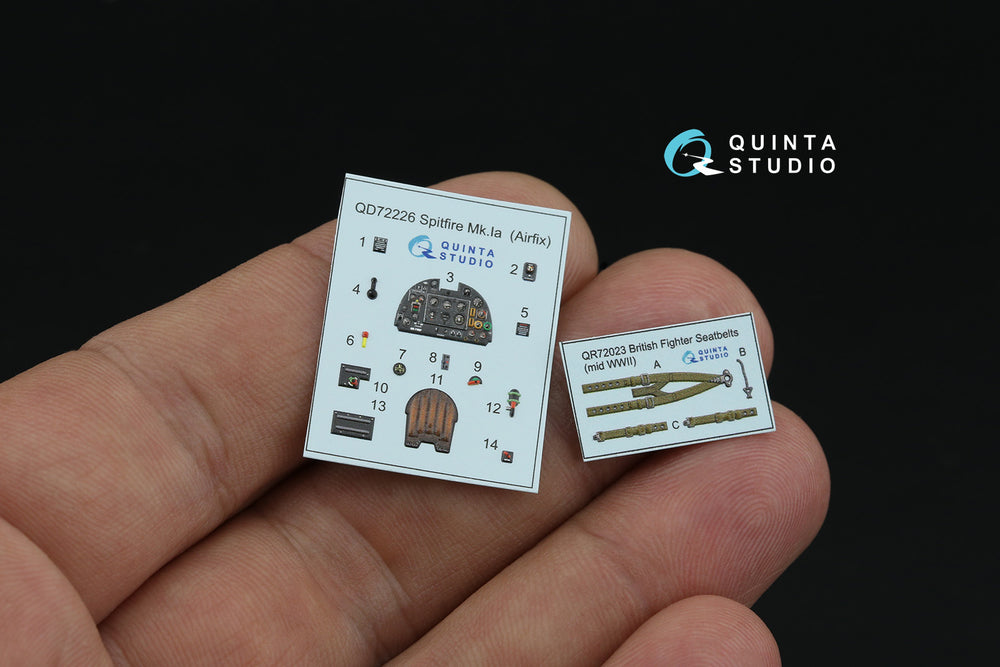 Quinta Studio QD72226 1:72 Spitfire Mk.Ia 3D Interior Decal