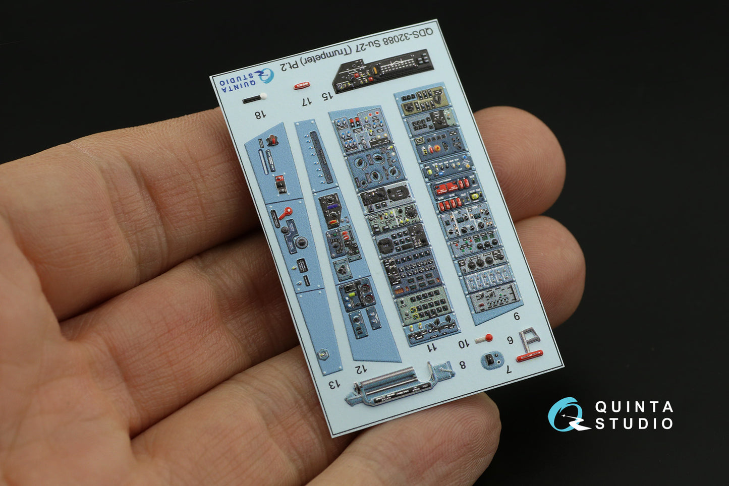 Quinta Studio QDS-32088 1:32 Sukhoi Su-27 3D-Printed Interior Decals