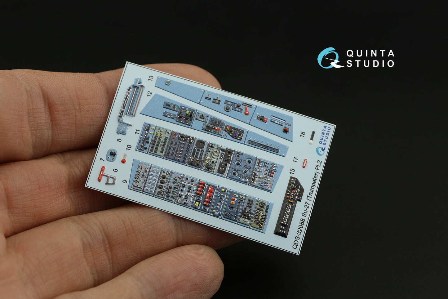 Quinta Studio QDS-32088 1:32 Sukhoi Su-27 3D-Printed Interior Decals