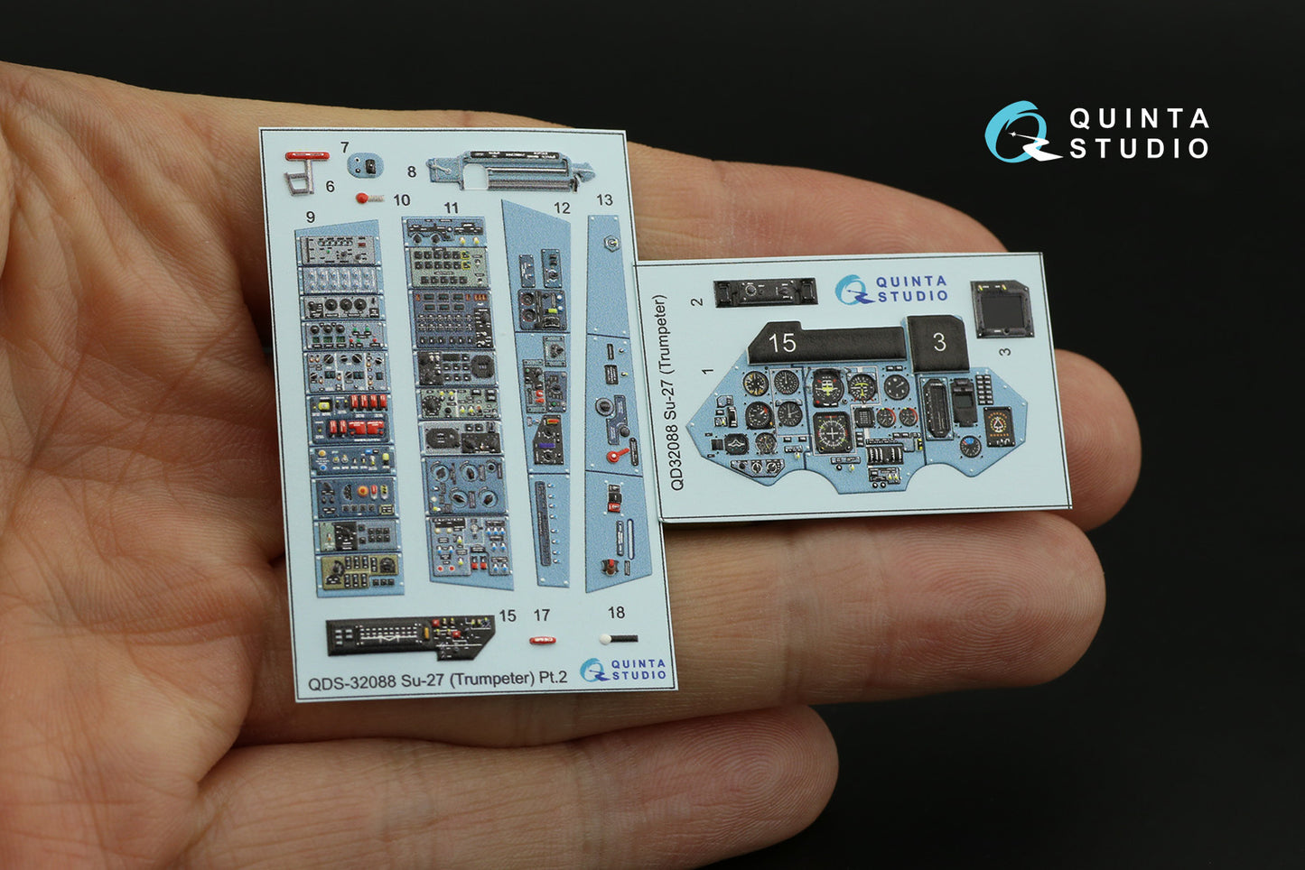 Quinta Studio QDS-32088 1:32 Sukhoi Su-27 3D-Printed Interior Decals