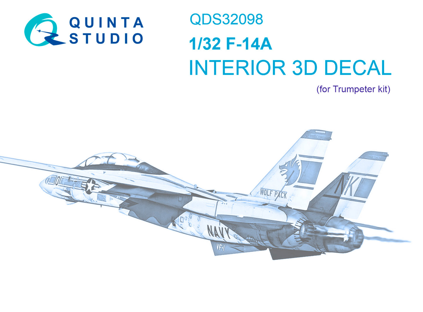 Quinta Studio QDS-32098 1:32 F-14A Tomcat 3D Interior Decal