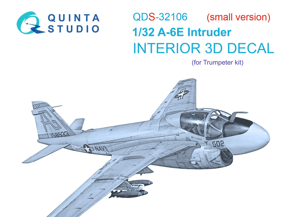 Quinta Studio QDS-32106 1:32 A-6E Intruder 3D Interior Decal