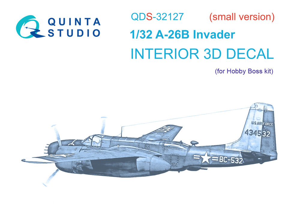 Quinta Studio QDS-32127 1:32 A-26B Invader 3D Interior Decal
