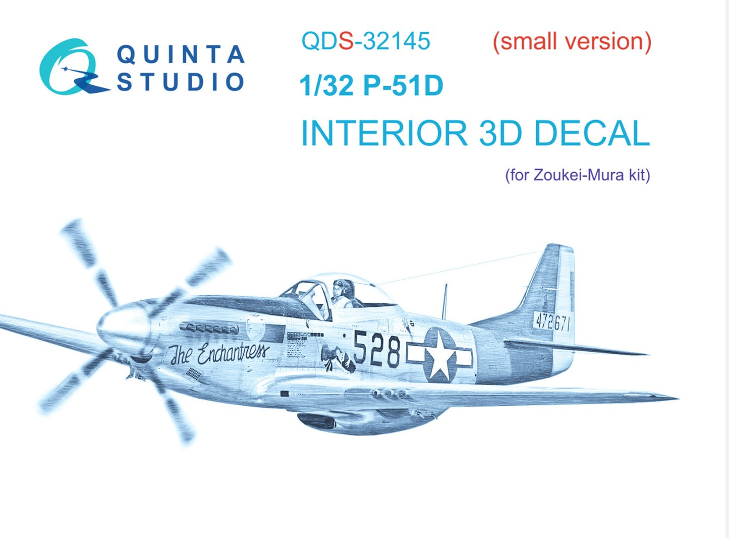 Quinta Studio QDS-32145 1:32 P-51D Mustang 3D Interior Decal