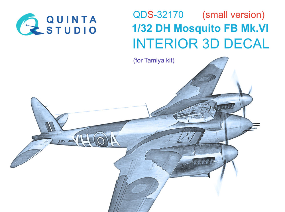 Quinta Studio QDS-32170 1:32 Mosquito Mk.VI 3D Interior Decal