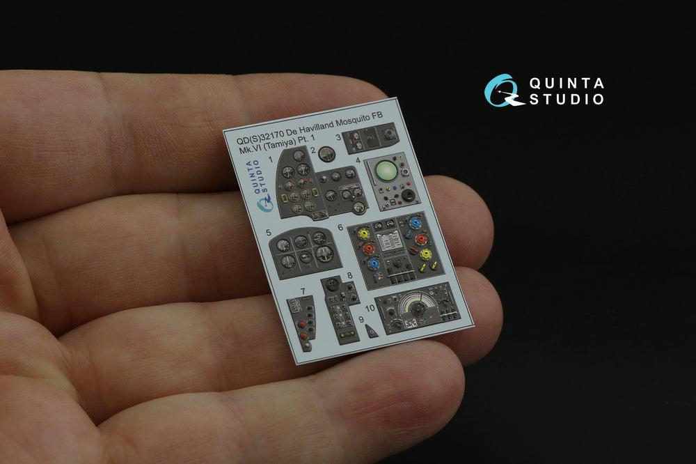 Quinta Studio QDS-32170 1:32 Mosquito Mk.VI 3D Interior Decal