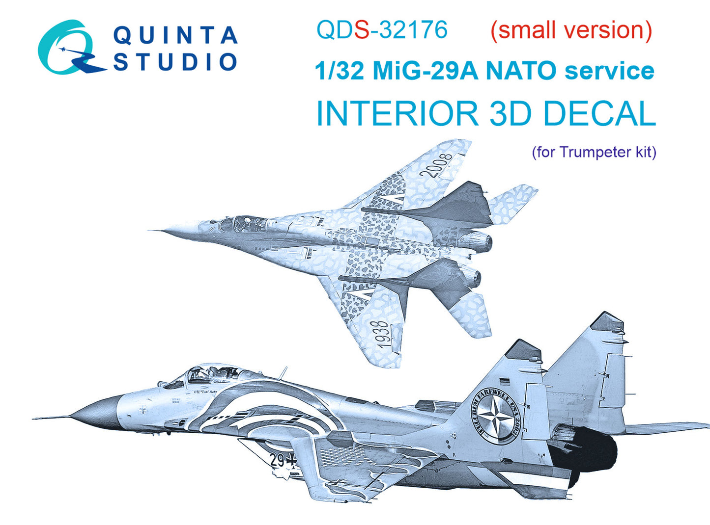 Quinta Studio QDS-32176 1:32 MiG-29A NATO 3D Interior Decal