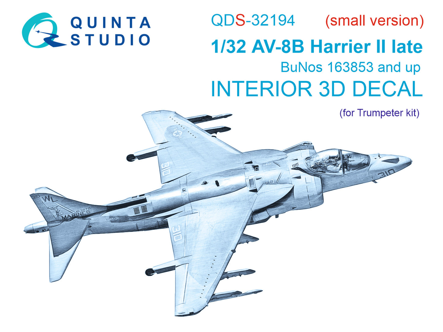 Quinta Studio QDS-32194 1:32 AV-8B Harrier II Late 3D Interior Decal