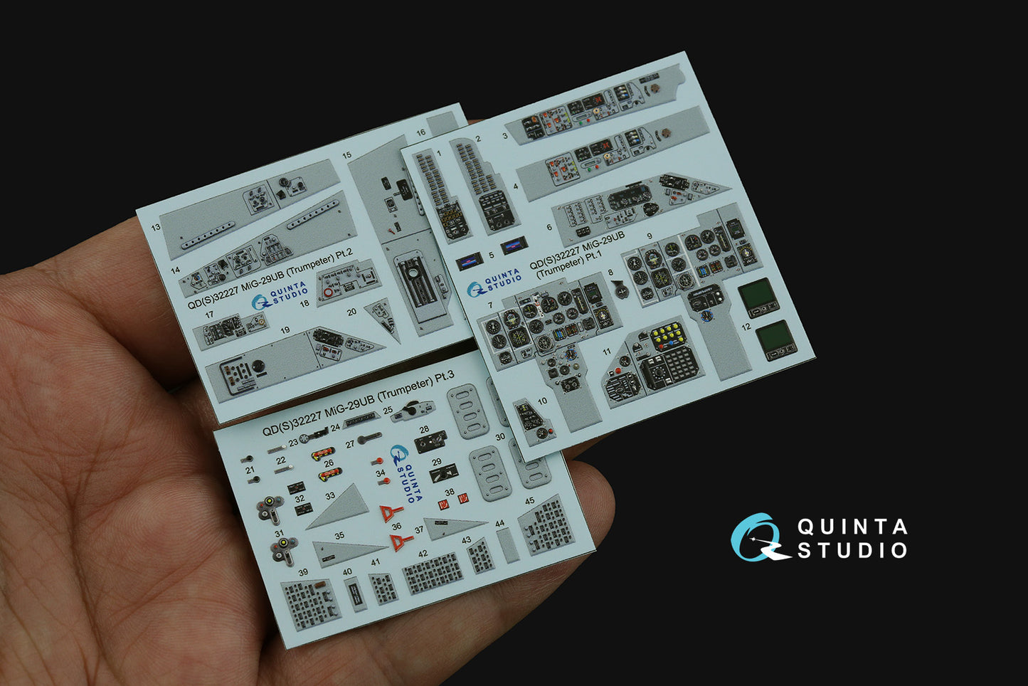 Quinta Studio QDS-32227 1:32 Mikoyan MiG-29UB 3D-Printed & coloured Interior