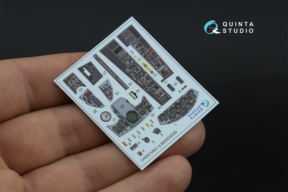 Quinta Studio QDS-32246 1:32 F-104A Starfighter 3D Interior Decal