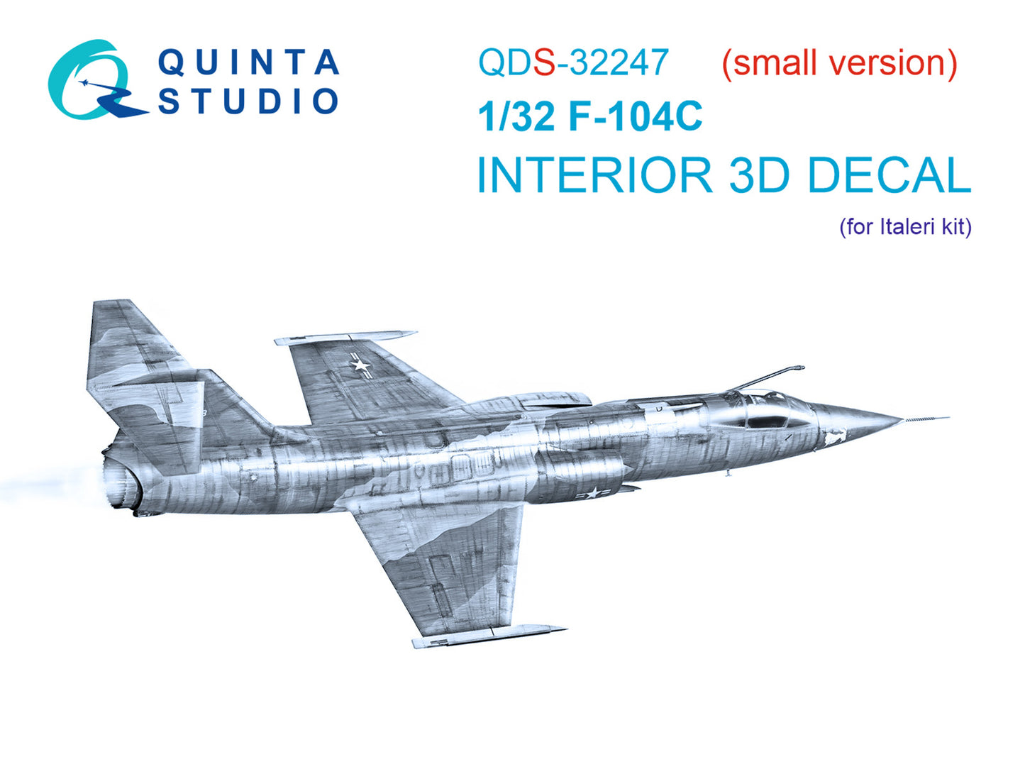 Quinta Studio QDS-32247 1:32 F-104C Starfighter 3D Interior Decal