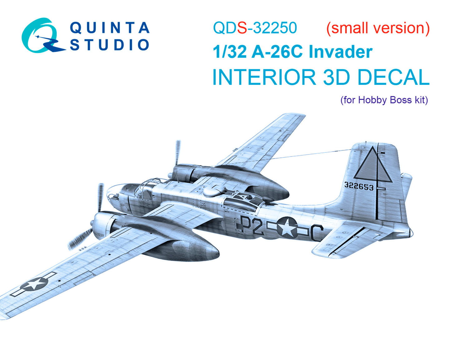 Quinta Studio QDS-32250 1:32 A-26C Invader 3D Interior Decal